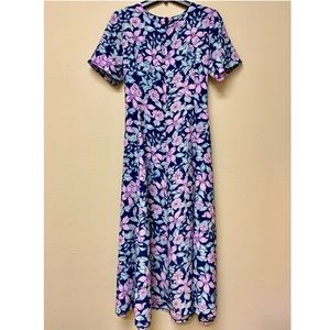 ⚡️FLASH SALE⚡️VINTAGE Silky Purple Floral Dress